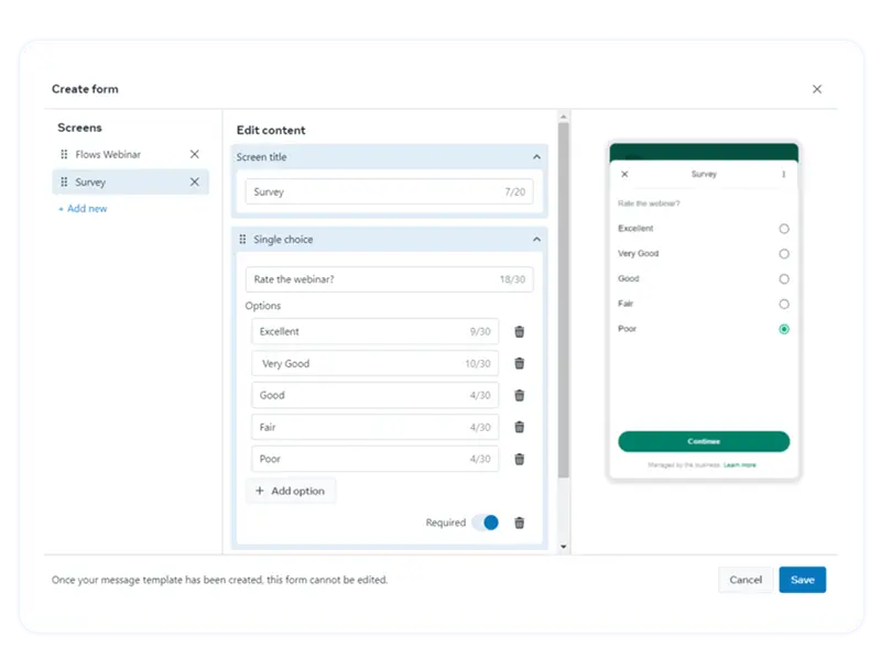 WhatsApp Chatbot Flow for Automated Messaging by WhatsChat.io